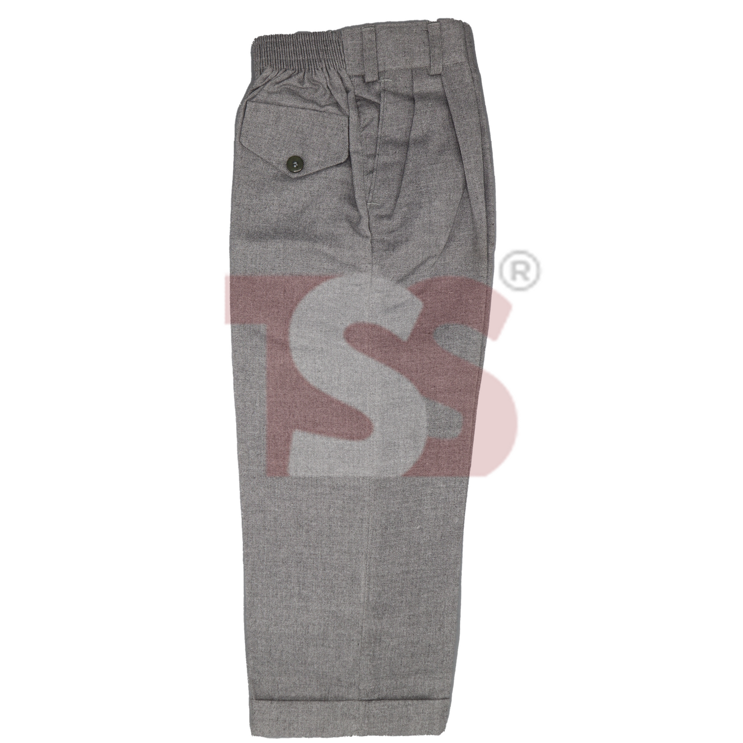 Silver Grey Elastic Pant