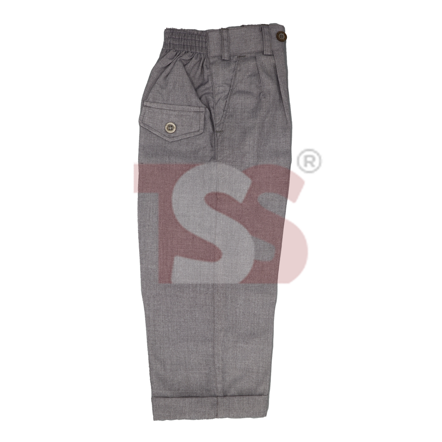 Reddish Grey Elastic Pant