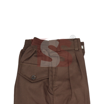 Brown Elastic Pant