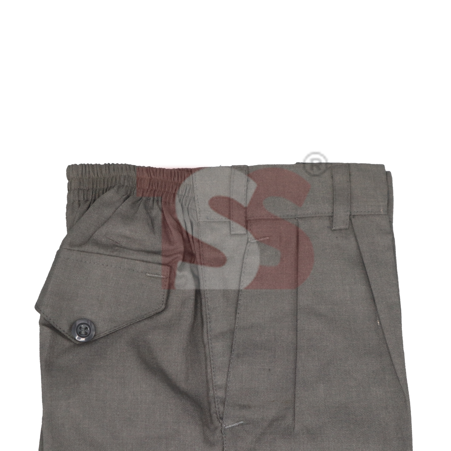 Charcoal Grey Elastic Pant