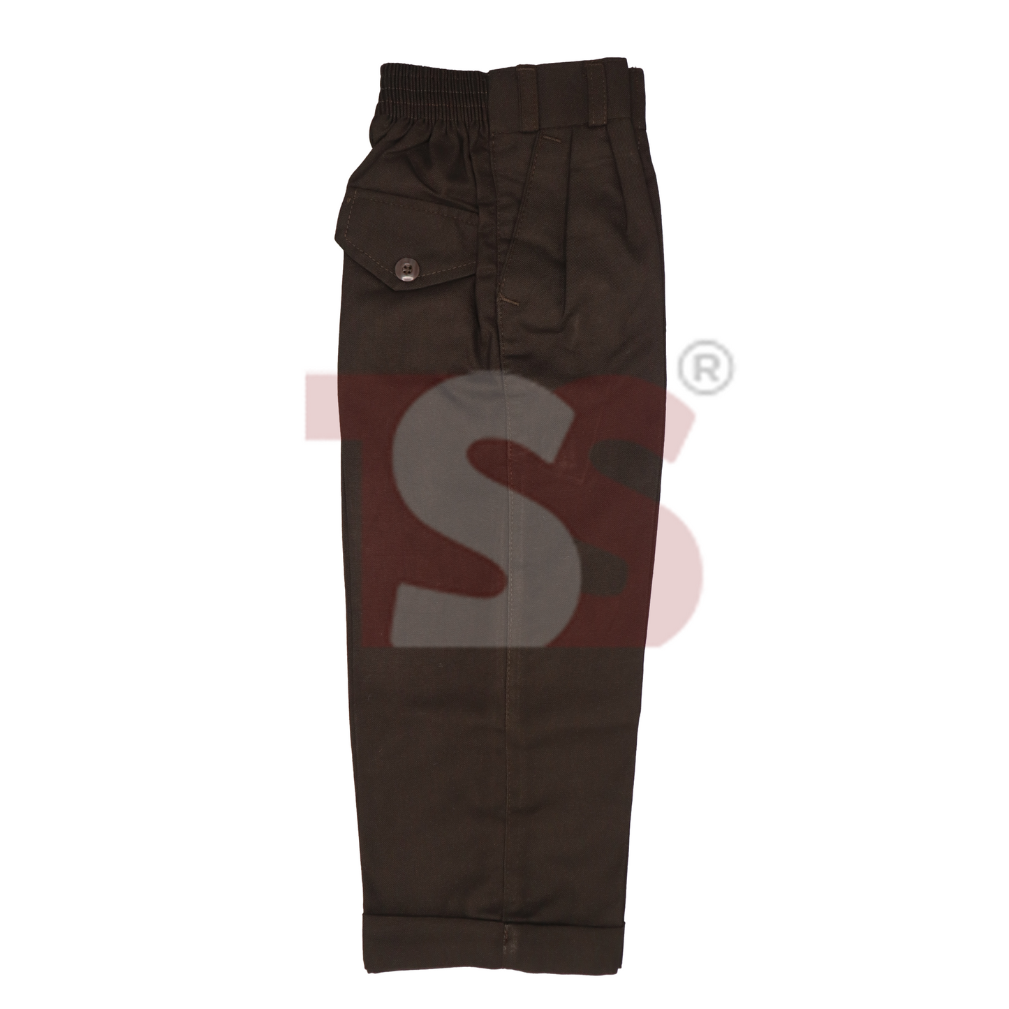 Dark Brown Elastic Pant