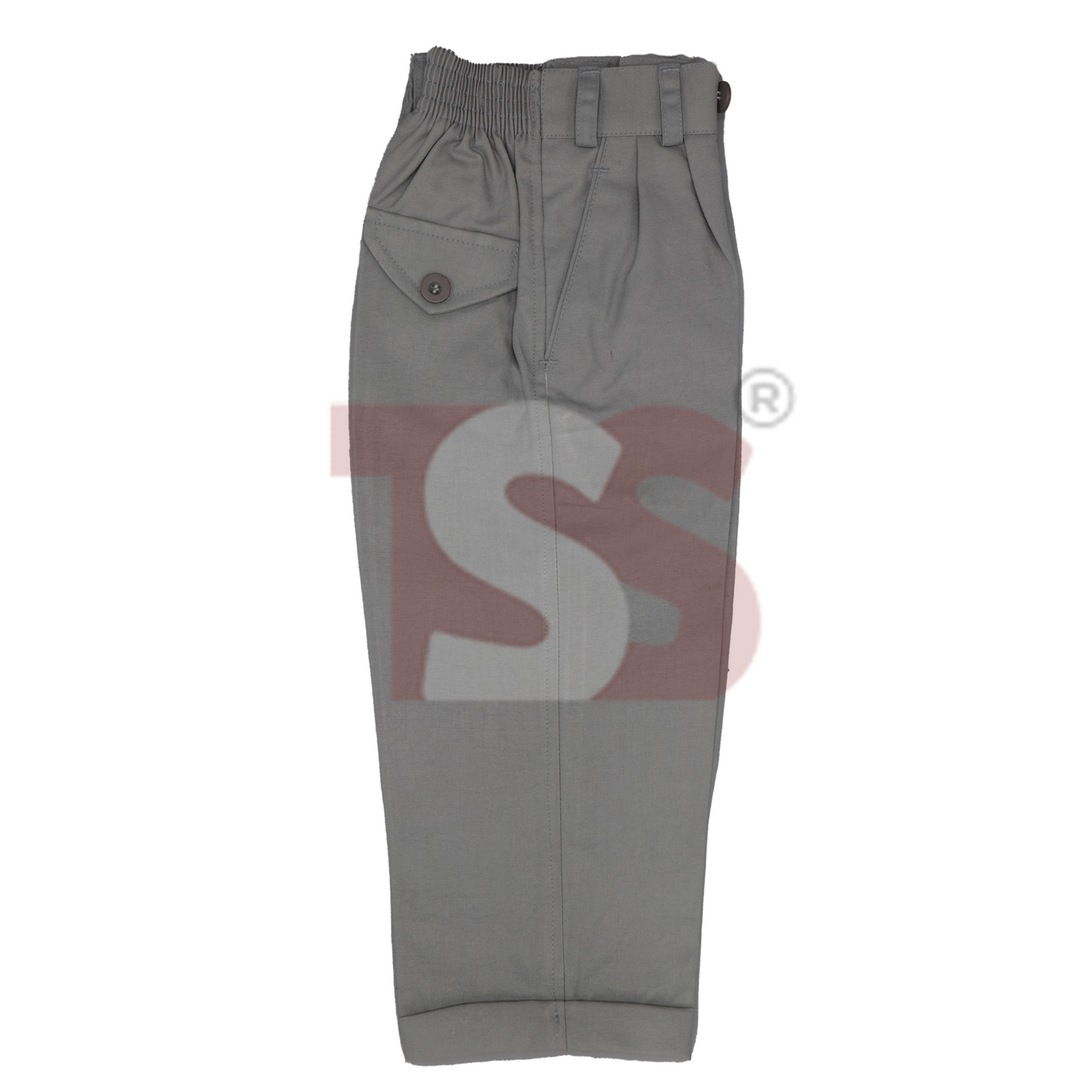 Tropical Grey Elastic Pant