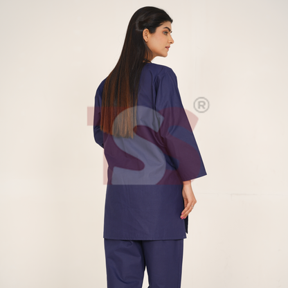 Dark Blue Plain Scrub