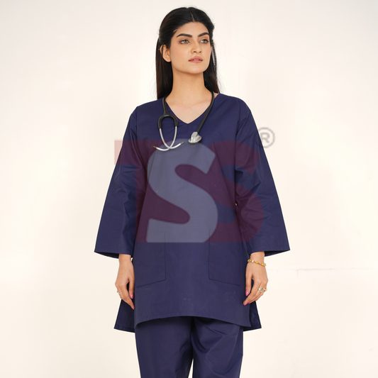 Dark Blue Plain Scrub